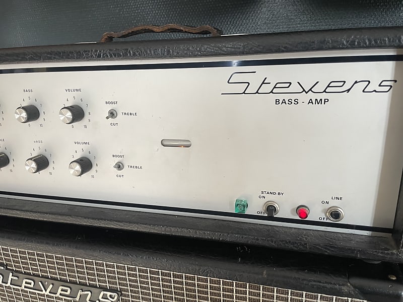 Stevens Bass Amp 1960s - Black Silver image 1