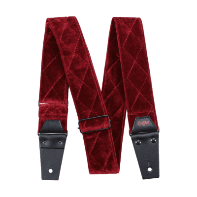 Coffin Cases The Count Red Velvet Guitar Strap for sale
