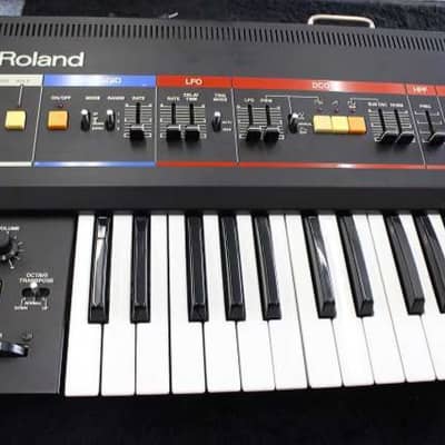 Roland JUNO-60 Synthesizer Used No problem for normal use AC 100V With bag image 2