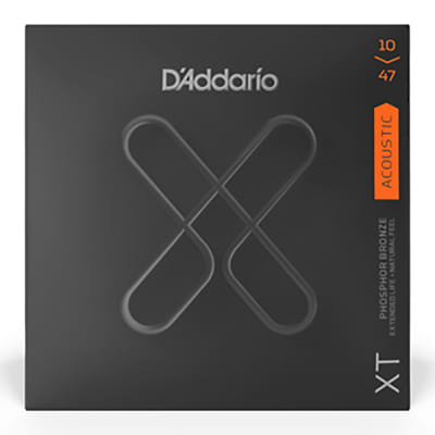 D'Addario XTAPB1047 XT Series Acoustic Guitar Strings, Phosphor Bronze, 10-47 image 1