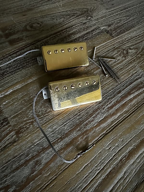 RARE Gibson 1979 Pat Pickup Set Gold Killer Tones | Reverb