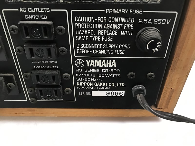 Vintage Yamaha CR-600 Natural Sound Stereo Receiver | Reverb