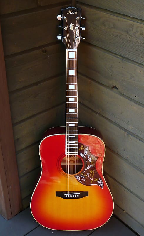 Morris WH-20 Humming Bird Late 70's Red Sunburst+Hard Case