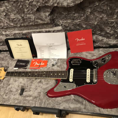 Fender Jaguar Mod Shop  2021  - Beautiful Crimson Red - Rosewood fingerboard on maple with binding image 1