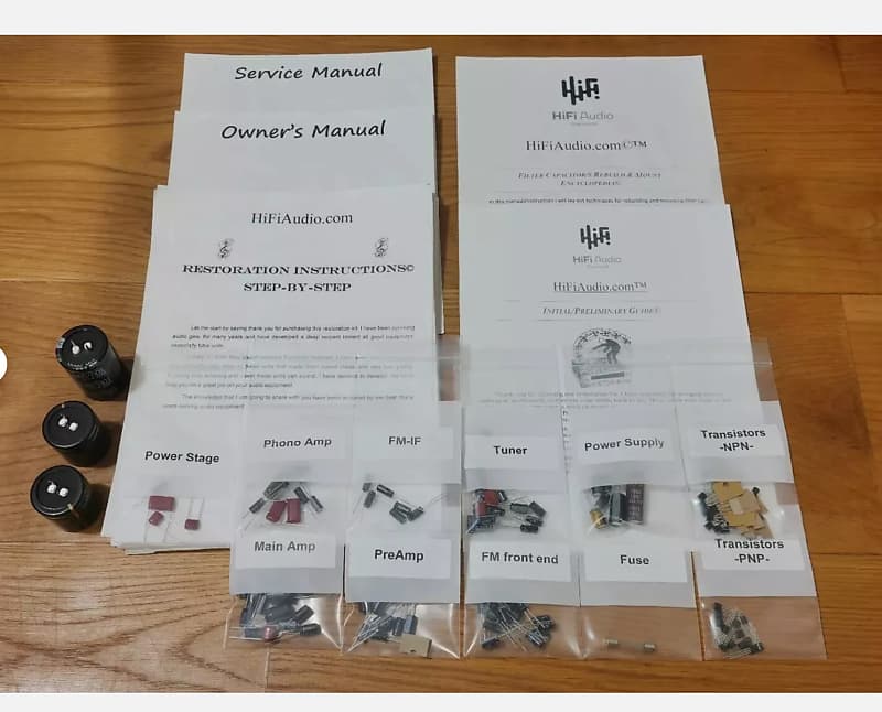 Marantz 2220B restoration kit filter capacitor repair rebuild fix  			