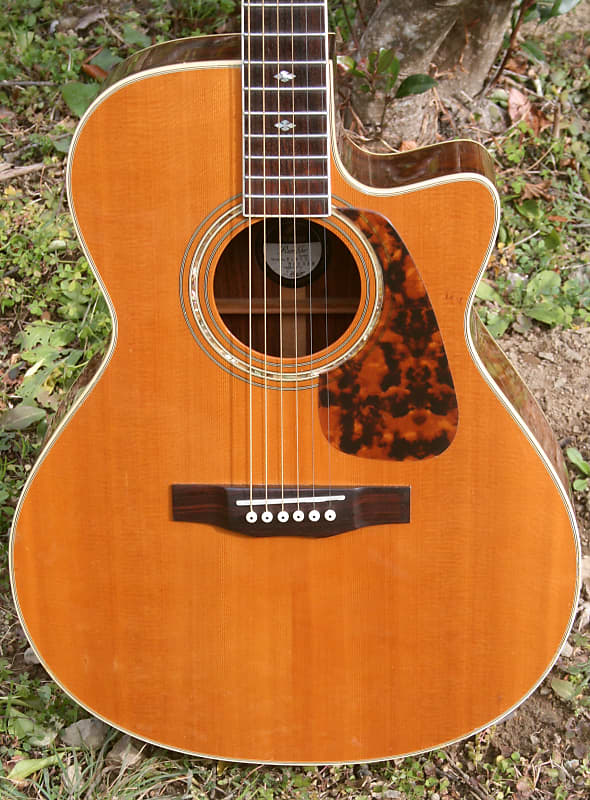 Morris Rumbler WA-808 Brazilian Rosewood Guitar with Cutaway 2000  Natural+Original Flight Case FREE