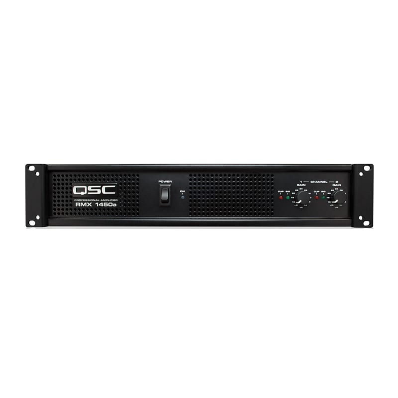 QSC RMX1450a 1450a Professional Quality Performance, Two Channels Power Amplifier with XLR Input and NL4 Output Connectors and LED Indicators image 1
