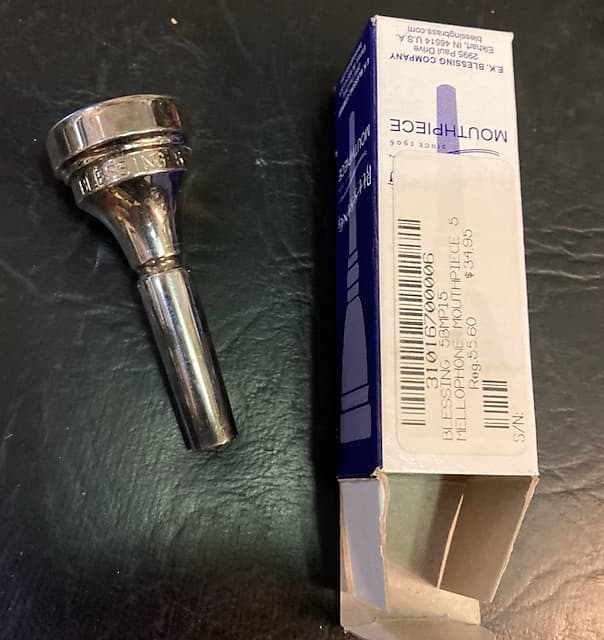 BLESSING size 5 cup MELLOPHONE Mouthpiece Open Box Reverb