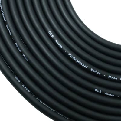 10 Pack GLS Audio 12 foot Mic Cable Patch Cords XLR Male to XLR Female 12ft Balanced Black Cables image 3