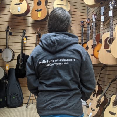Mill River Music Pullover Hoodie 1st Edition Main Logo Unisex Ch Heather Small image 4