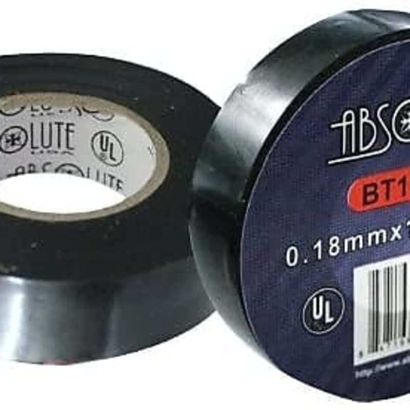 Absolute BT1700 3M Quality General Use 0.18mm x 3/4 x 20 Yard Electrical  Vinyl Tape 3/4 x 60