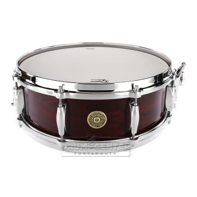 Gretsch USA Custom Snare Drum 14x5 8-Lug Walnut Gloss w/Micro-Sensitive Strainer image 1