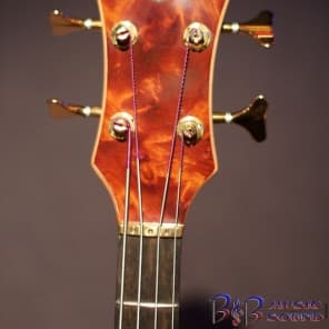 Alembic BURLREDWOOD4 Custom Burl Redwoood Top 4 String Bass with Hard Case image 4