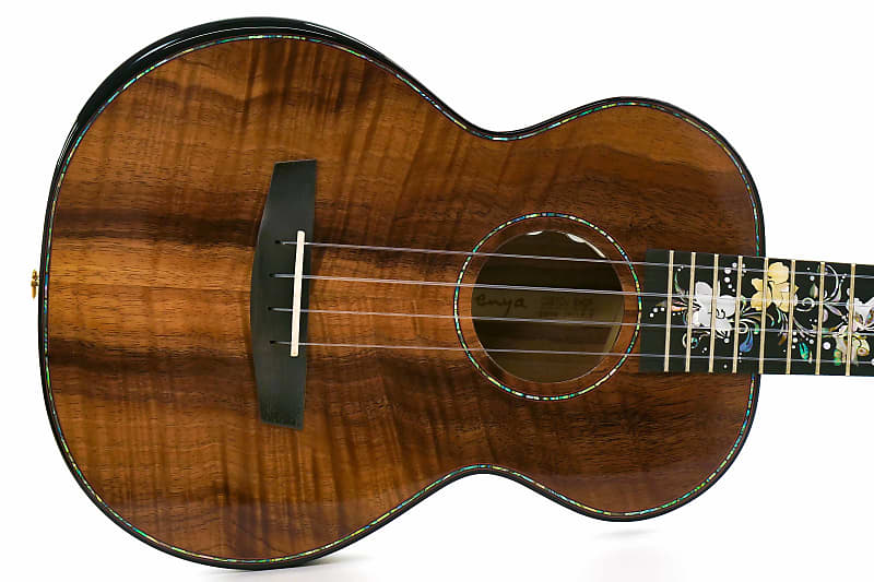 Enya A8 Spring Custom Tenor Ukulele Solid Koa Acoustic-Electric 