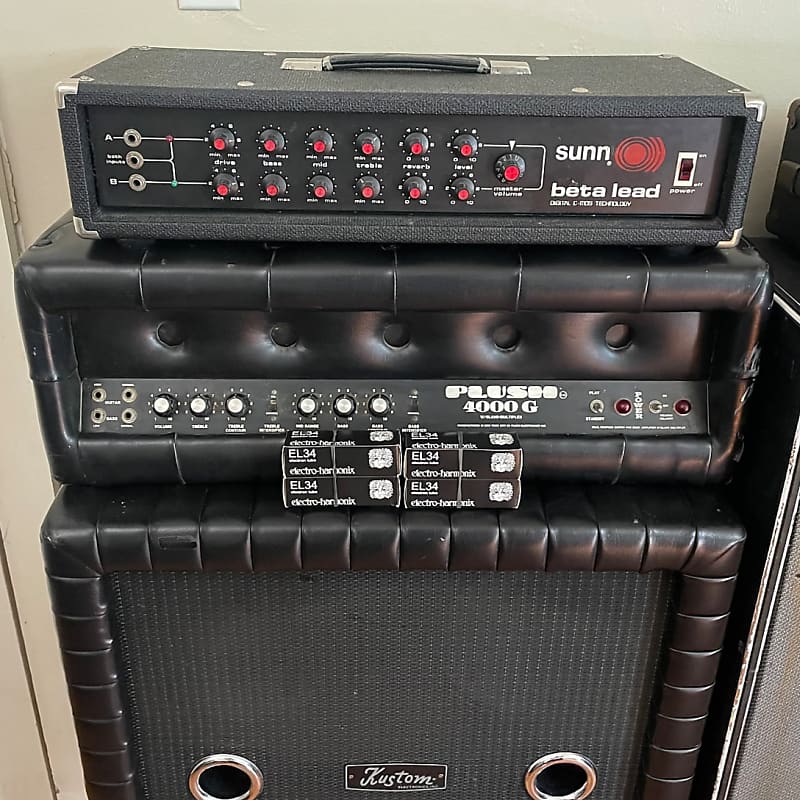 Vintage Plush 4000G With Slave Multiplex EL34 Tube Guitar/Bass Amp - 1970’s Made In USA - New EHX Power Tubes Included image 1