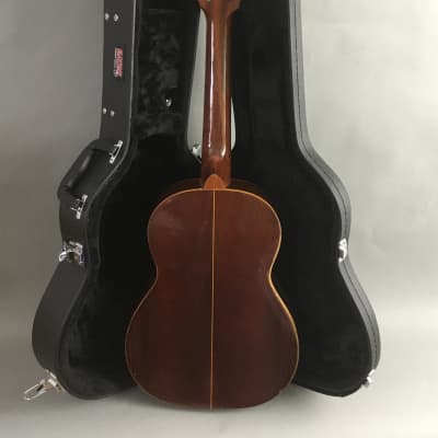 HSC Rare Vintage Giannini Trovador 1987 Lacquer Acoustic Folk Classical Guitar 3/4 Size + Foot Stool image 3