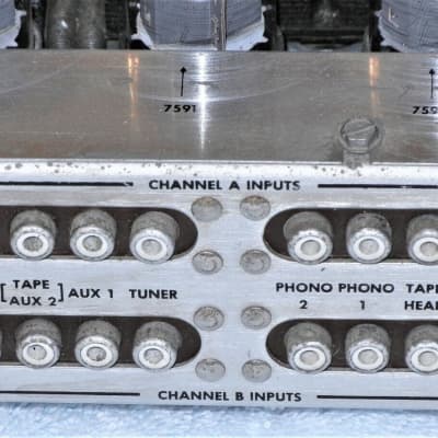 FISHER X-202-B HAS ALL TUBES WILL NEED SERVICE to change the on/off volume pot image 2
