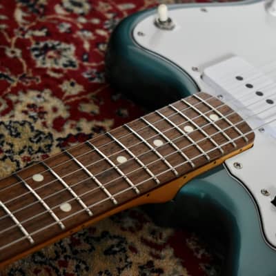 2002 Fender Japan JM66 Jazzmaster Ocean Turquoise Metallic, CIJ, Limited, Offset image 17