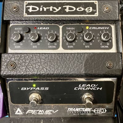 extremely rare peavey dirty dog dual distortion 1997 black transtube technology image 5