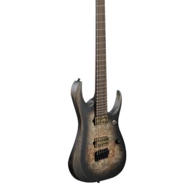 Ibanez Axion Label RGD71ALPA Electric Guitar Charcoal Burst Black Flat image 8