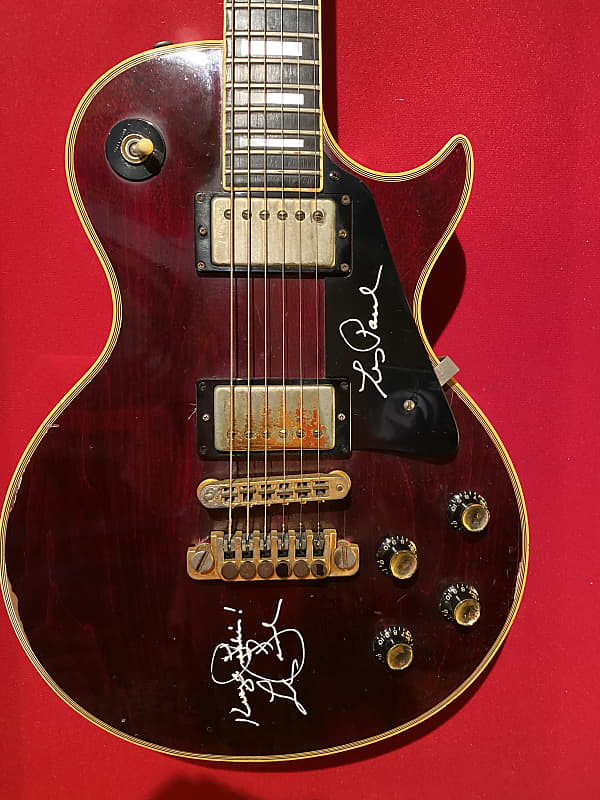 Gibson Les Paul Custom (Les Paul Twice Signed) W/ Photo Proof 1978 Wine image 1