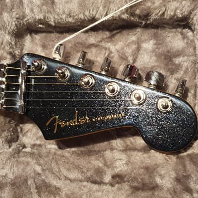 NEW 2021 Fender American Ultra Luxe Stratocaster HSS FR Floyd Rose Mystic Black USA Strat image 1