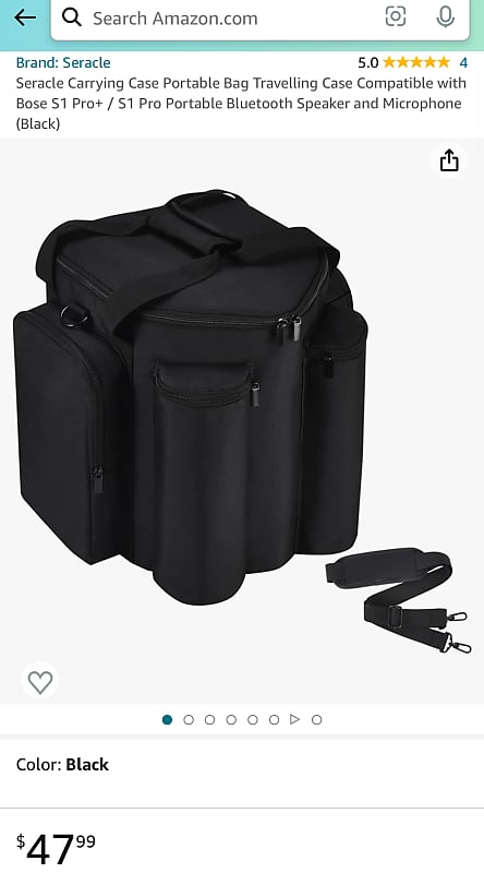 Seracle Bose S1 Pro Carrying Bag - Black | Reverb