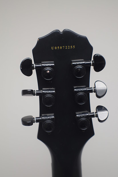 2005 Epiphone SG Goth G-400 XII Black 6-String Electric Guitar