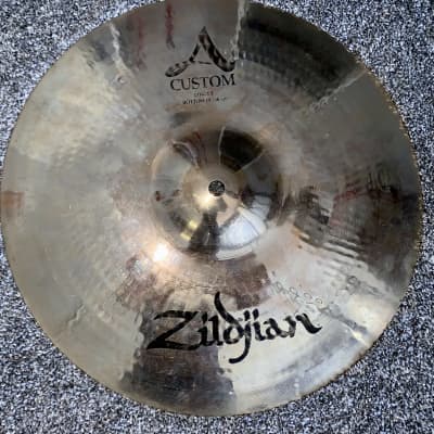 Zildjian 14" A Custom Hi-Hat Cymbals (Pair) 1991 - Present - Brilliant image 2