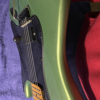 Kaufman Custom Guitars Strat S-type H 2023 - Moss Metallic Mint olive green image 7