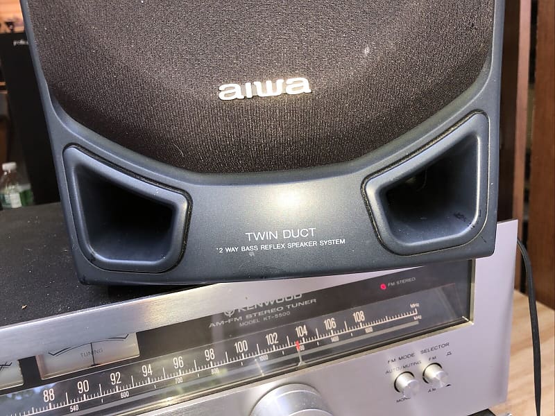 Aiwa twin duct 3 way bass reflex 2024 speaker system