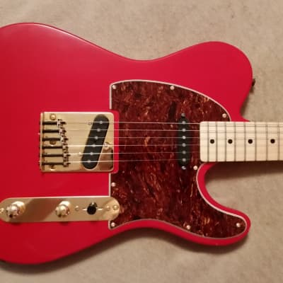 Fender Squier Red Telecaster modified - Dimarzio, Grover