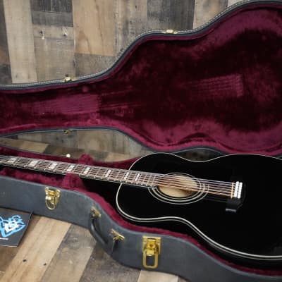 Guild F412 BLK 1974 Black 12 String Jumbo Acoustic Guitar Westerly Plant USA Rare Finish + Hard Case image 1