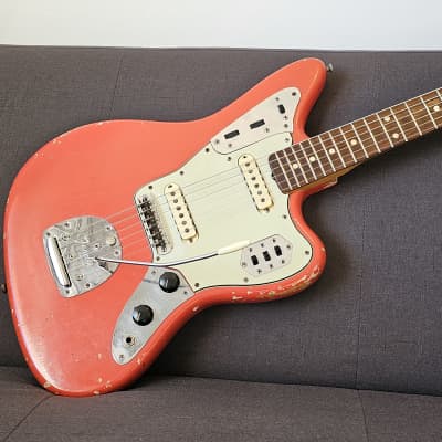 Vintage Fender Jaguar 1965 Fiesta Red Custom Colour L Plate image 16