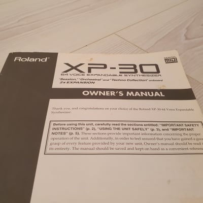 Roland XP-30 Manual Plus XP-30/JV-1010 CD Manual. English Language. Global Ship.  3 Of 3 image 2