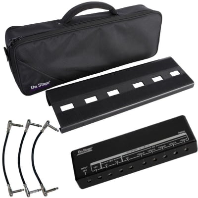 Pedal Board,With Completely Isolated Power Supply ,19*5 Inch 1.8 LB  Aluminium Alloy Guitar Pedalboard, Included Carrying Bag , Pedal