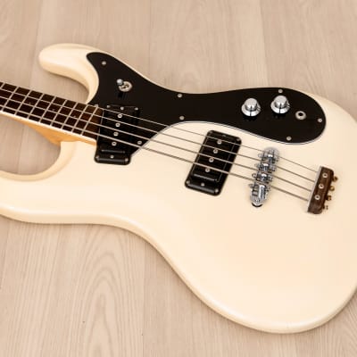 2000s Mosrite Custom '65 Ventures Model Bass Pearl White, Kurokumo Japan image 9
