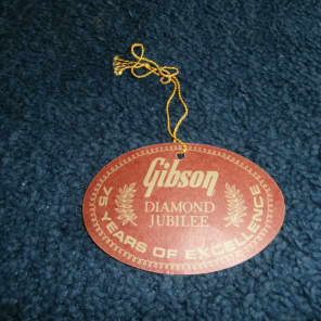 Vintage 1969/1970 Gibson Diamond Jubilee Hang Tag! RARE, Les Paul, ES-335, SG! image 2