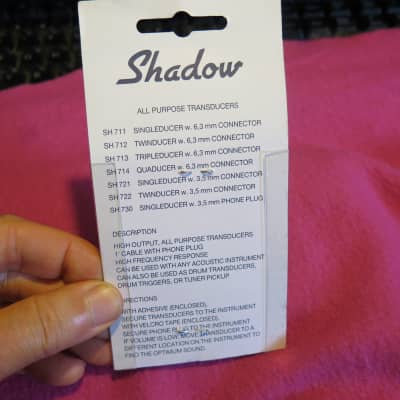 NOS Shadow Transducer 1/8 mini plug for pickup archtop guitar gibson johnny smith or acoustic image 4