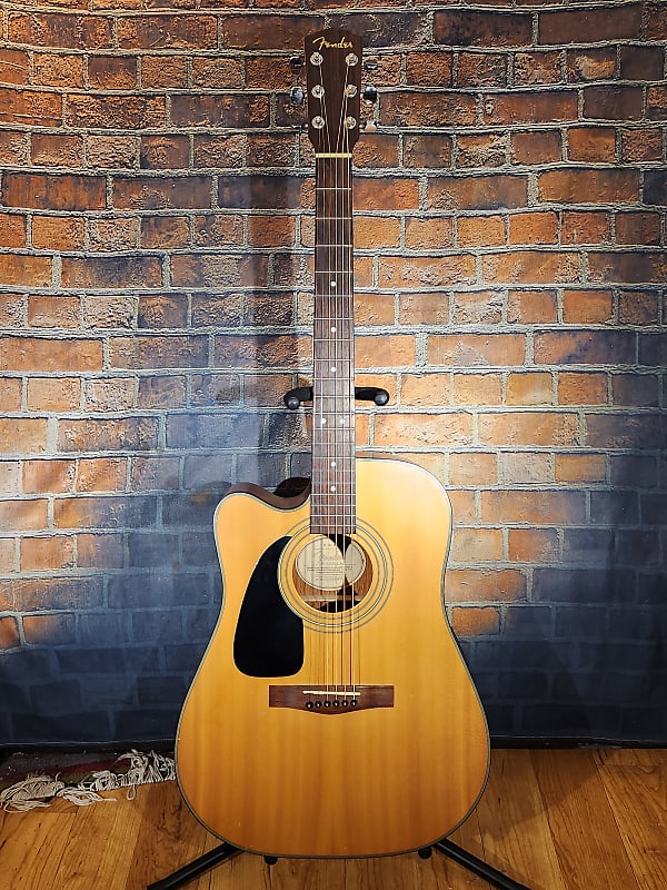 Fender DG-10CELH Left-Handed Acoustic-Electric Guitar Natural image 1