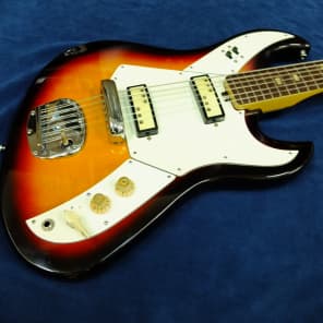 c. 1967 Norma EG-421 12 String Sunburst Vintage Bizarre Japanese Guitar Teisco MIJ image 3