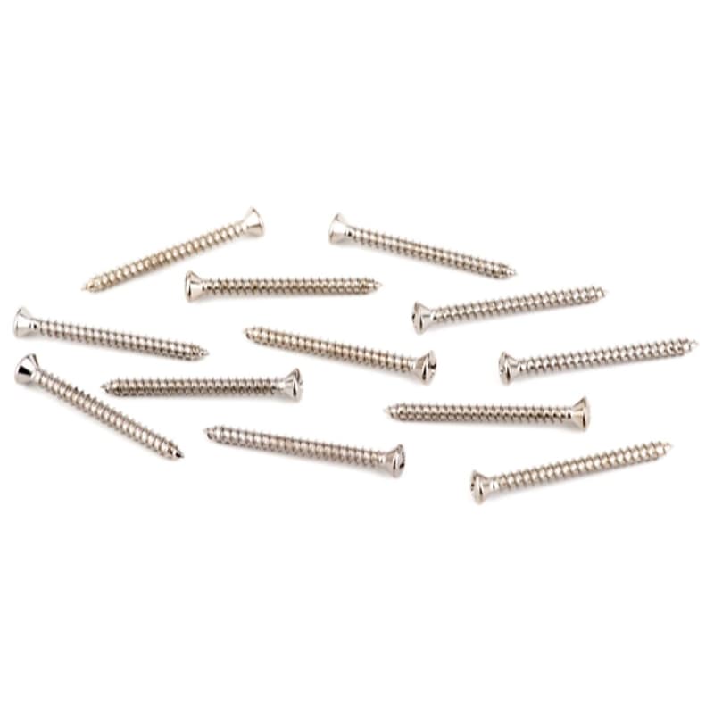Fender Neck Plate Mounting Screws for American Standard-Deluxe Guitars, Chrome, 12-Pack image 1