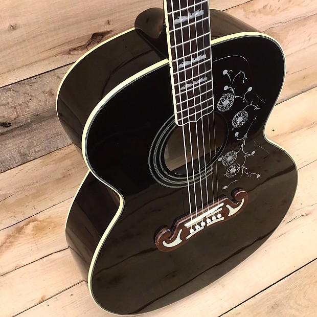 Epiphone EJ 200EB Black | Reverb