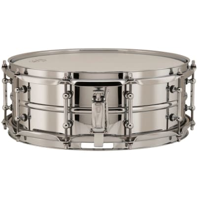 Ludwig LB400BT Supraphonic Chrome-Over-Brass Snare Drum w/ Tube Lugs, 5" x 14" image 2