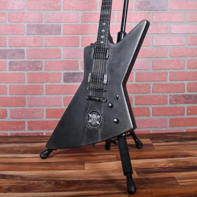 ESP Kiso Custom Shop MX-250 “Blitzkrieg” Customization by Hutchinson Guitar Concepts Satin Aged Metallic 2006 w/Gator Hardshell Case image 5