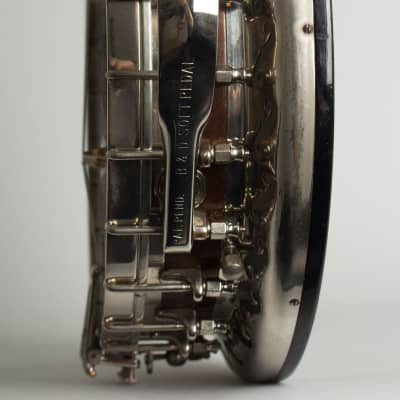 Bacon & Day  Silver Bell #1 Tenor Banjo (1929), ser. #27803, black tolex hard shell case. image 15