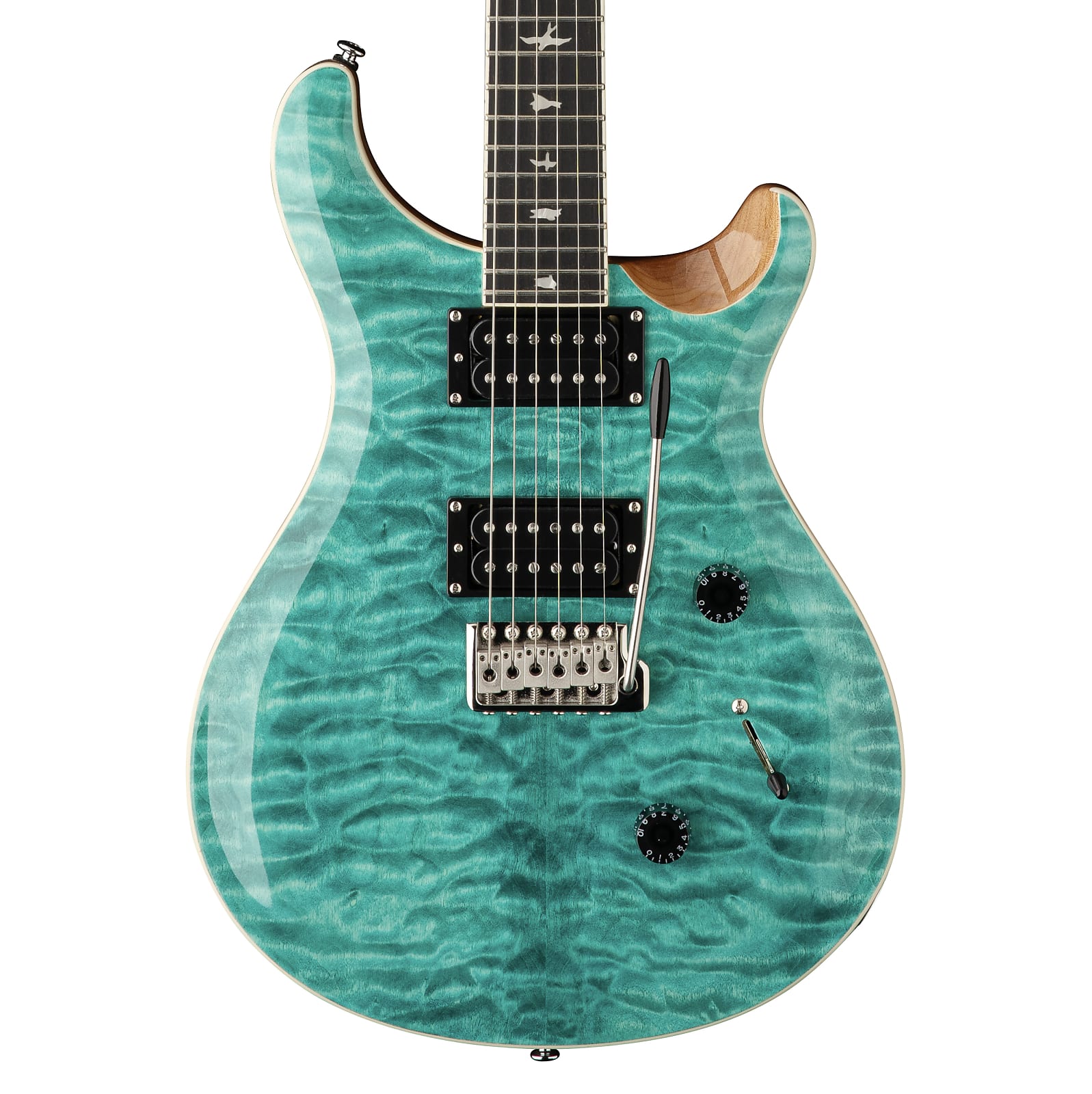 Paul Reed Smith PRS SE Custom 24 Quilt Electric Guitar Turquoise w/Bag