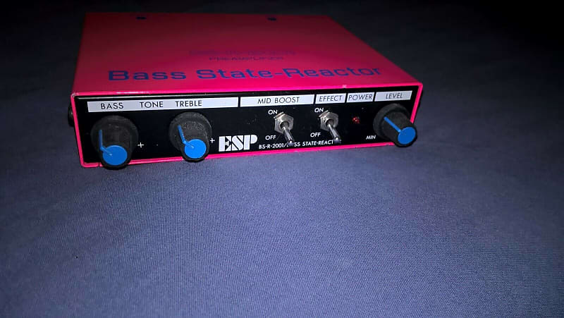 ESP ESP - BS- R 2001 - Bass State Reactor - Bass Preamplifier 2000 Fluo  Pink | Reverb Brazil