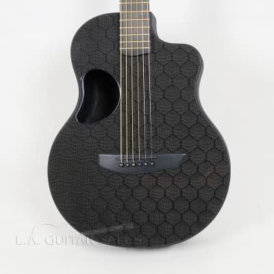 McPherson Carbon Fiber Touring Honeycomb Gold Travel Guitar W Electronics 2022 @ LA Guitar Sales image 5
