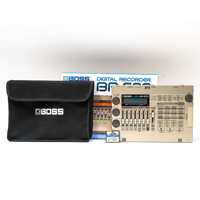 BOSS BR-600 8-track Portable Digital Recorder w Flash Card & Gig Bag -  Boxed Set